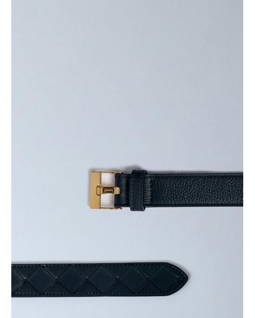 Bottega Veneta Blue Long Watch Belt