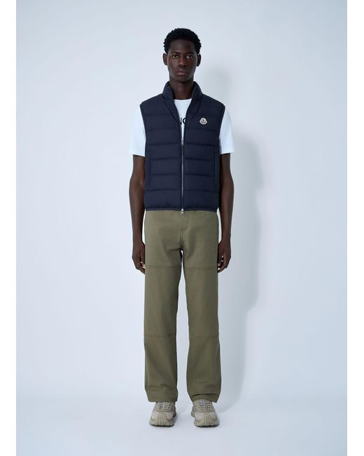 Moncler Blue Contrin Down Vest for men