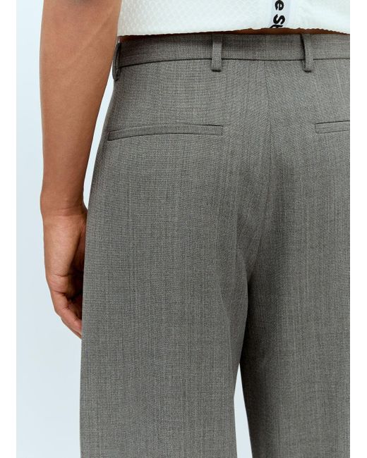 Acne Gray Tailored Suit Pants for men