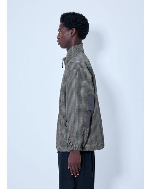 Comme des Garçons Gray Lightweight Plaid Jacket for men