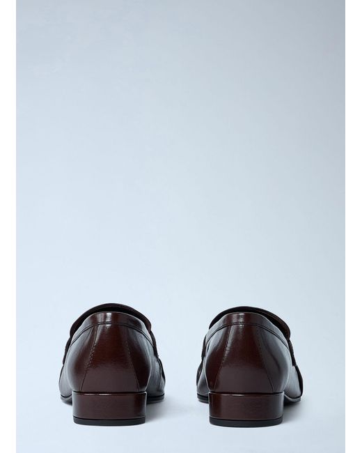 Prada White Leather Loafers