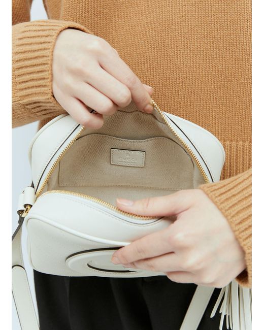 Gucci White Blondie Small Shoulder Bag