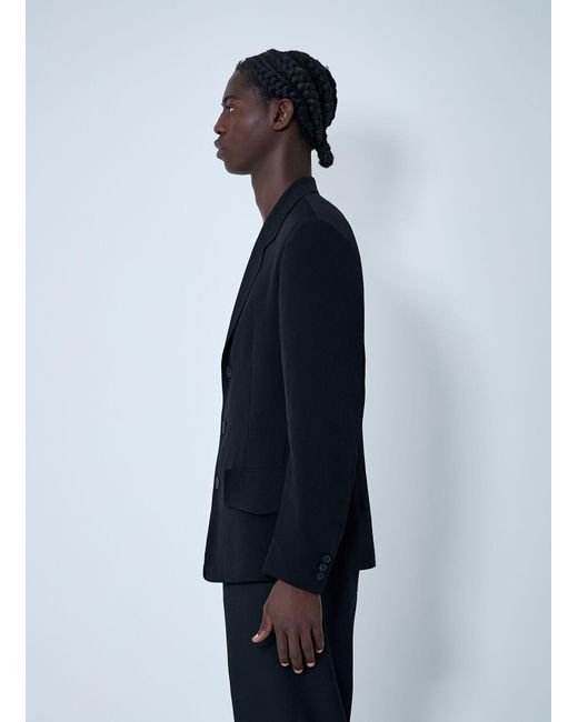 Yohji Yamamoto Blue Tuxedo Flap Jacket for men