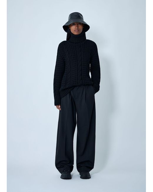 Moncler x Edward Enninful Blue Cable Knit Sweater
