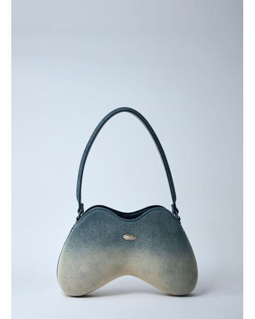 DIESEL Blue Play Double-D Shoulder Bag