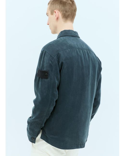 Stone Island Blue Ghost Overshirt for men