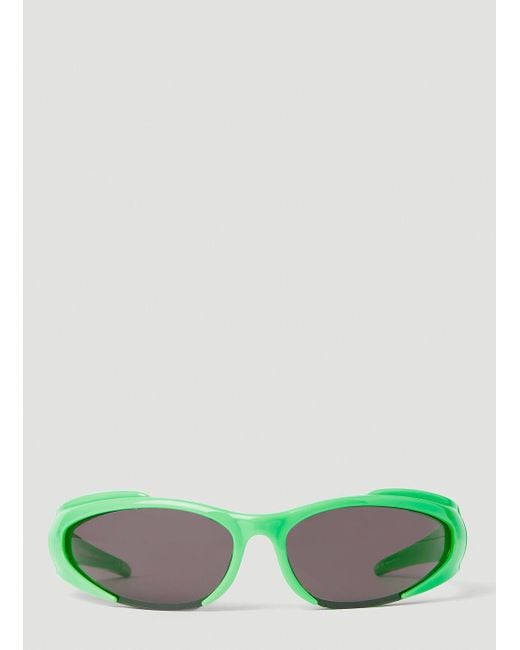 Balenciaga Green Reverse Xpander Sunglasses for men