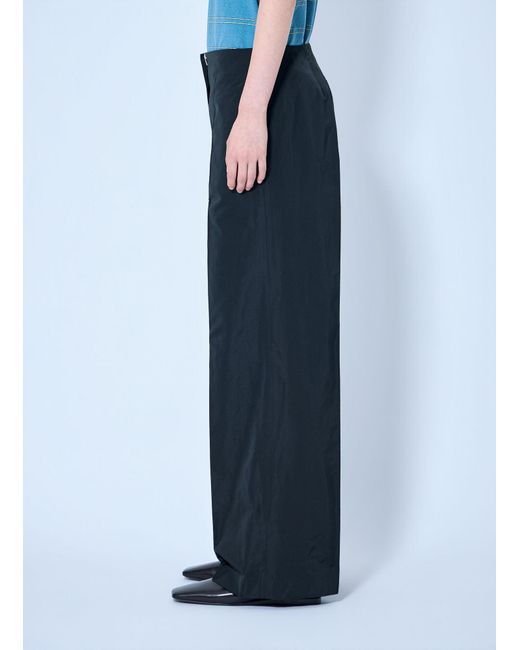 Jil Sander Blue Tailored Wide-Leg Trousers