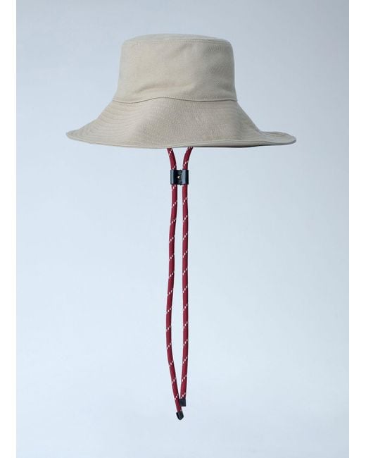 Miu Miu White Denim Bucket Hat