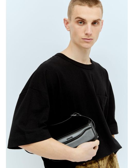 Lemaire Black Ransel Handbag for men