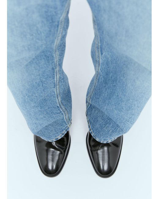 Bottega Veneta Blue Cha-Cha Heeled Mules