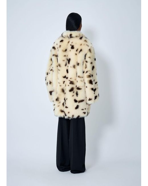 Prada White Shearling Coat