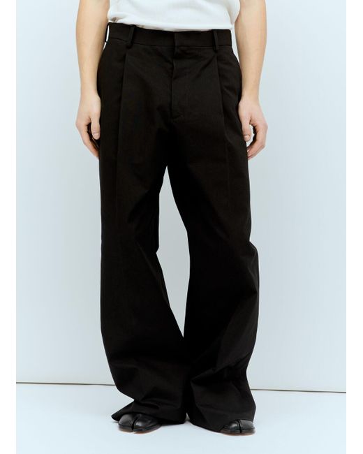 Jil Sander Black Twill Pants for men