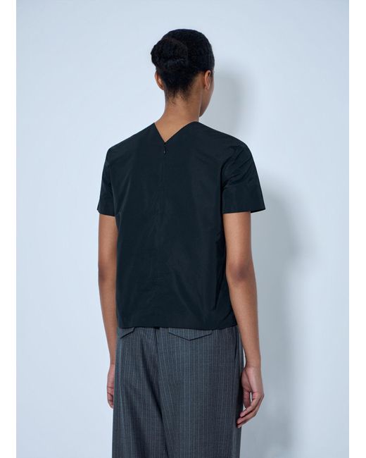 Jil Sander Blue V-Neck Top