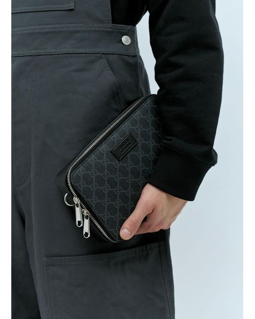 Gucci Black Gg Crossbody Bag for men