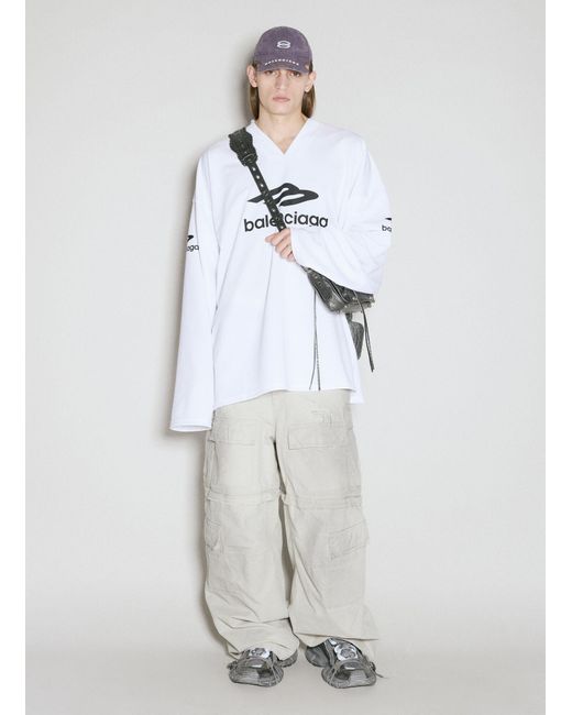 Balenciaga White Le Cagole Xs Flap Crossbody Bag for men