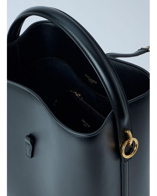 Saint Laurent Blue Le 37 Leather Bucket Bag