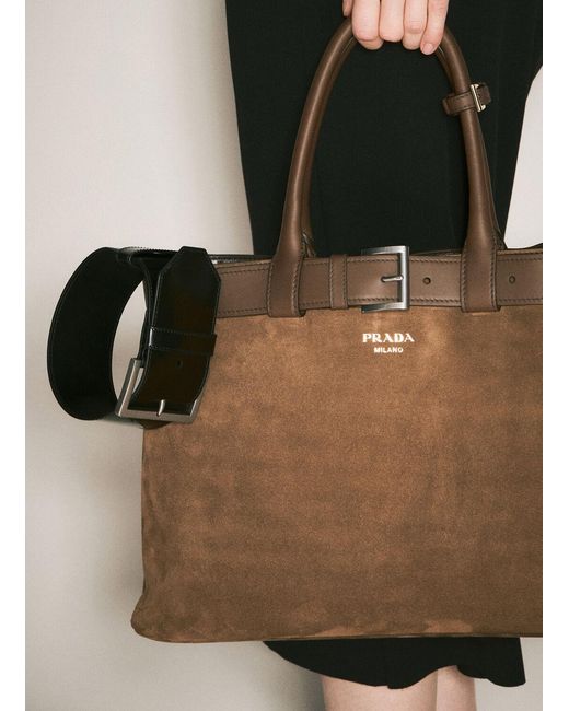 Prada Green Leather Buckle Wrist Strap Accessory
