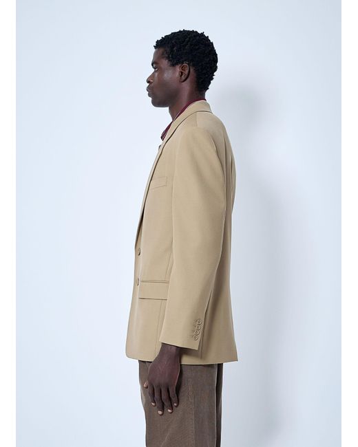Saint Laurent Natural Yves Wool Blazer for men