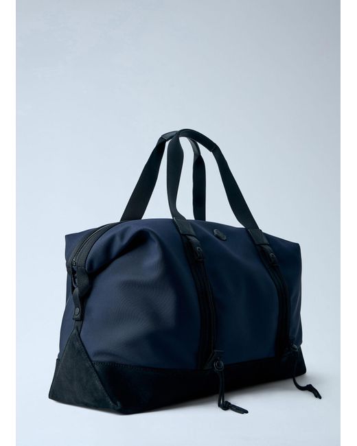 Moncler Blue Tech Duffle Weekend Bag for men