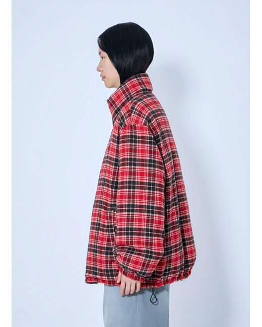Miu Miu Gray Padded Jacket With High Collar