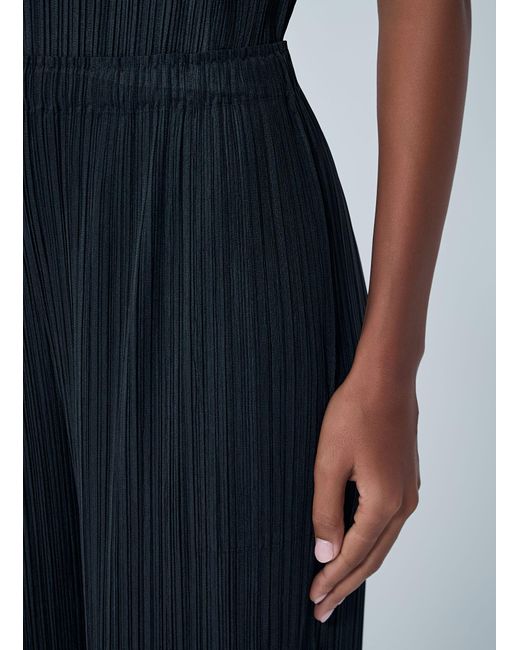 Pleats Please Issey Miyake Blue Fringe Pleated Pants