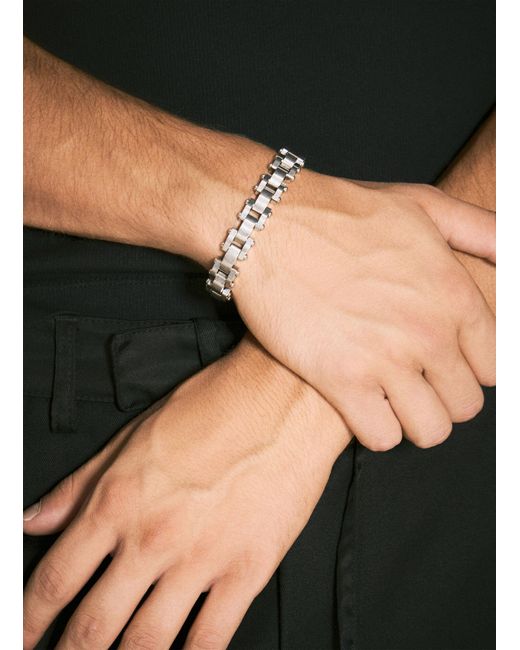 Saint Laurent Black Articulated Bracelet for men