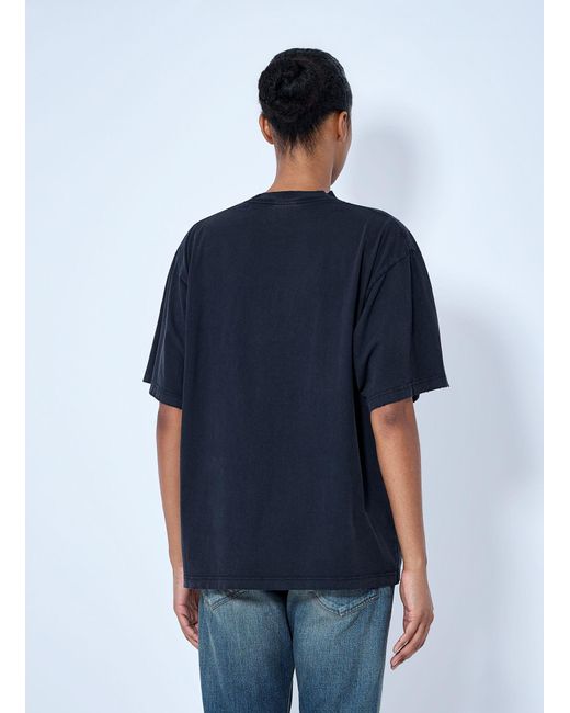Balenciaga Blue The Address Medium Fit T-Shirt