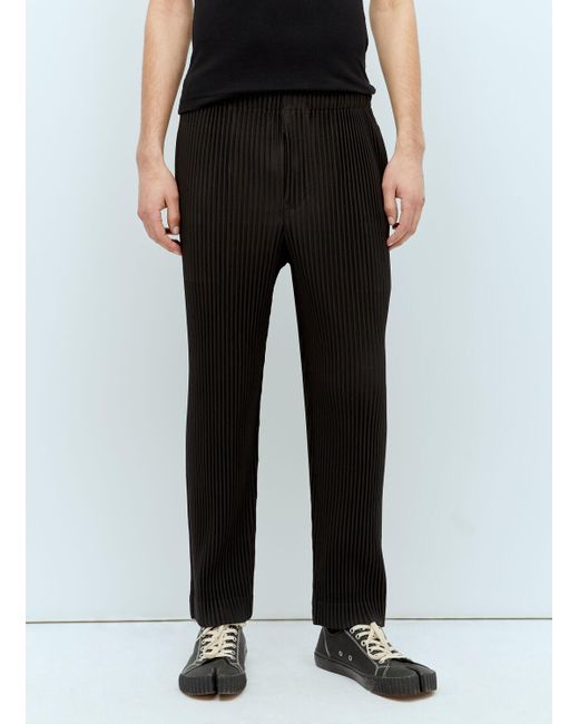 Homme Plissé Issey Miyake Black Monthly Colors: January Pleated Pants for men