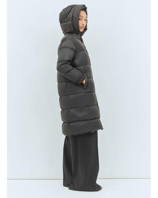 Max Mara Gray Long Water-Repellent Down Coat
