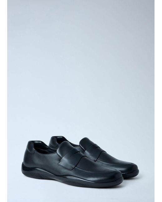 Prada Multicolor Leather Loafers for men