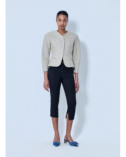 Jacquemus White La Petite Veste Ovalo Jacket