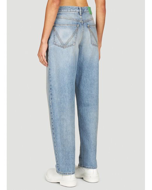 Bottega Veneta Blue Straight Leg Jeans