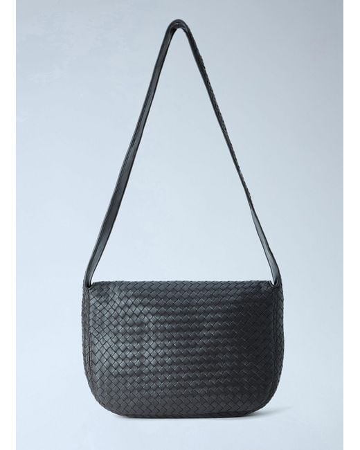 Bottega Veneta Black Veneto Large Messenger Bag for men
