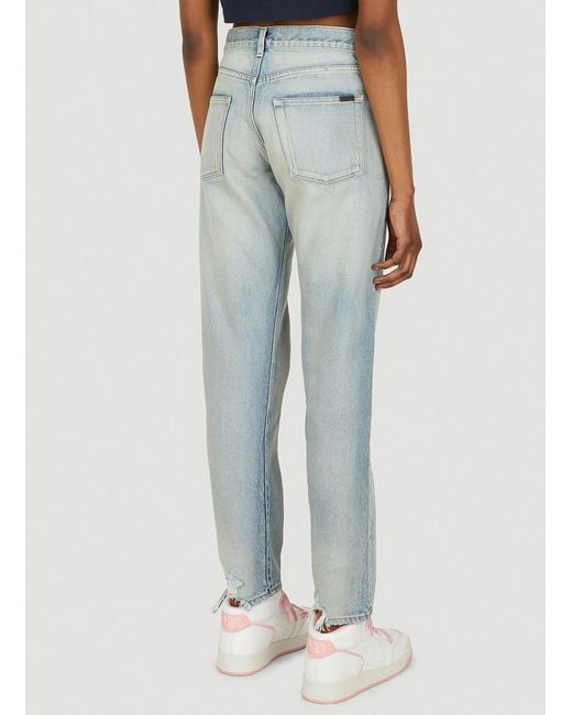 Saint Laurent Blue Boyfriend Jeans