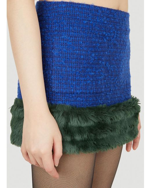 Shop Faux FurTrim Mini Skirt for Women from latest collection at Forever  21  483832