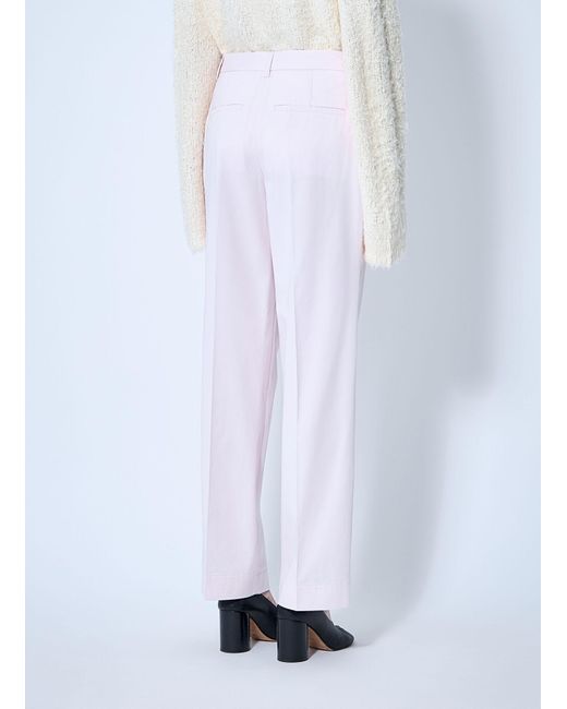 Totême  White Cotton Tailored Pants