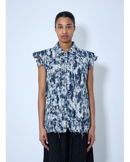 Limi Feu Blue Sleeveless Blouson