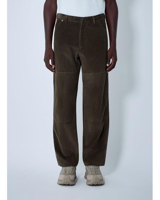 Moncler Gray Logo Motif Pants for men