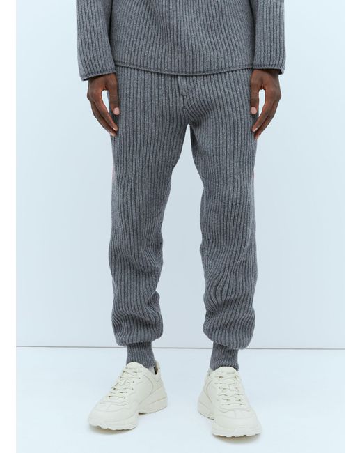 Gucci Blue Wool Cashmere Pants for men
