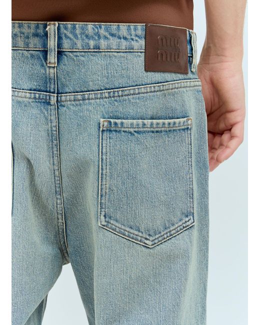 Miu Miu Blue Five Pocket Jeans