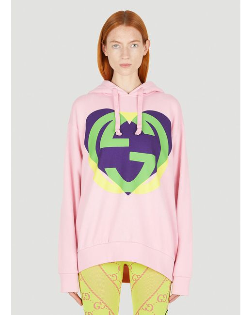 hooded sweatshirt with interlocking g