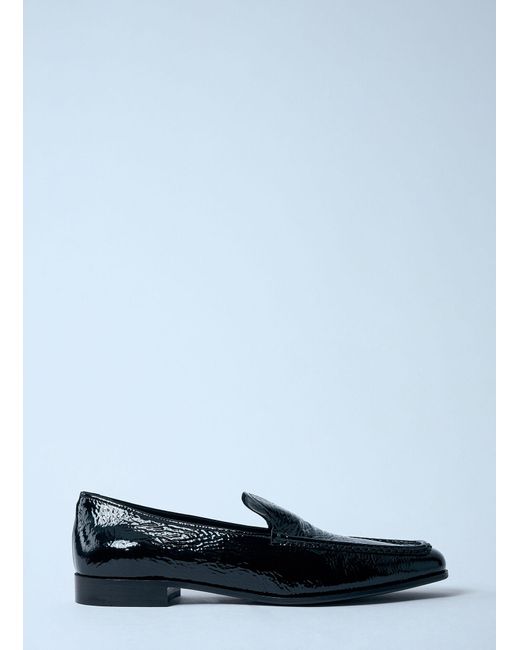 Prada Blue Patent Loafers