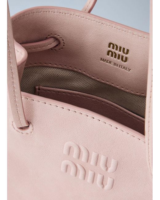 Miu Miu Blue Nappa Leather Mini Bag