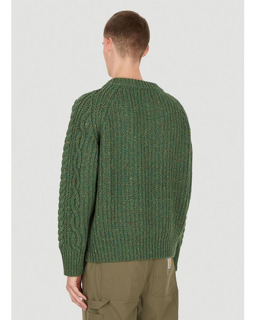 Sky High Farm Green Cable Knit Sweater for men