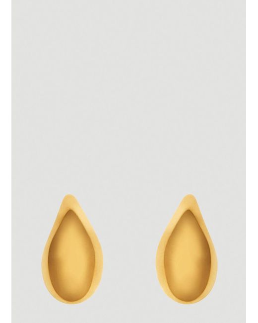 Bottega Veneta Metallic Drop Earrings