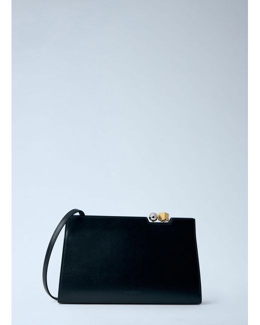 Jacquemus Blue Le Salon Leather Shoulder Bag