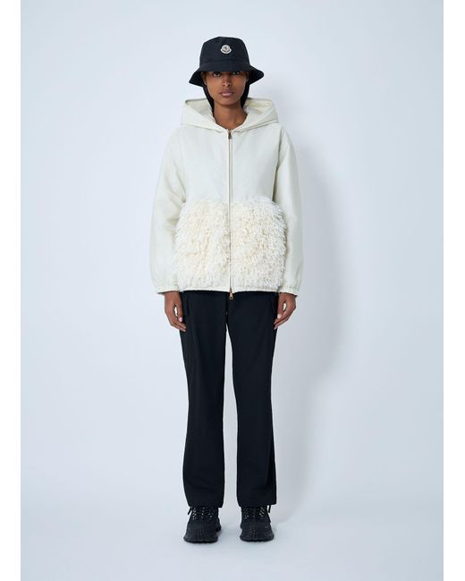 Moncler White Eco Nylon Coat