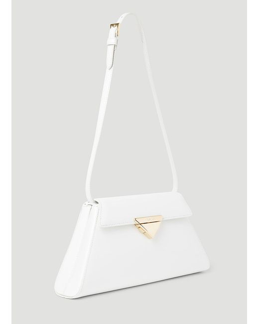 Prada White Pattina Shoulder Bag