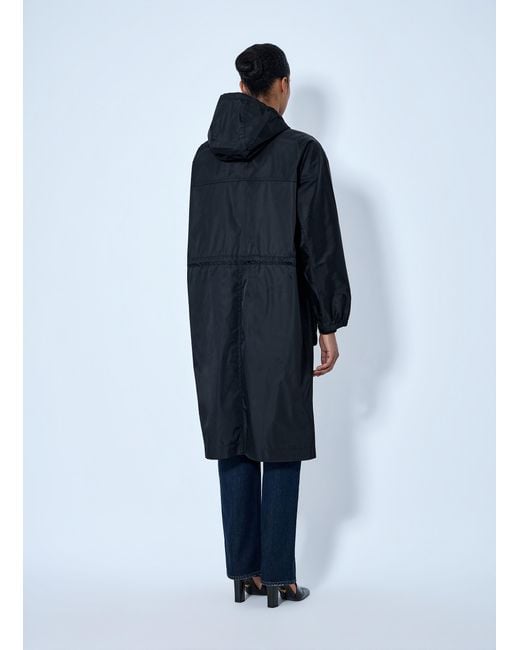 Prada Blue Re-Nylon Drawstring Coat